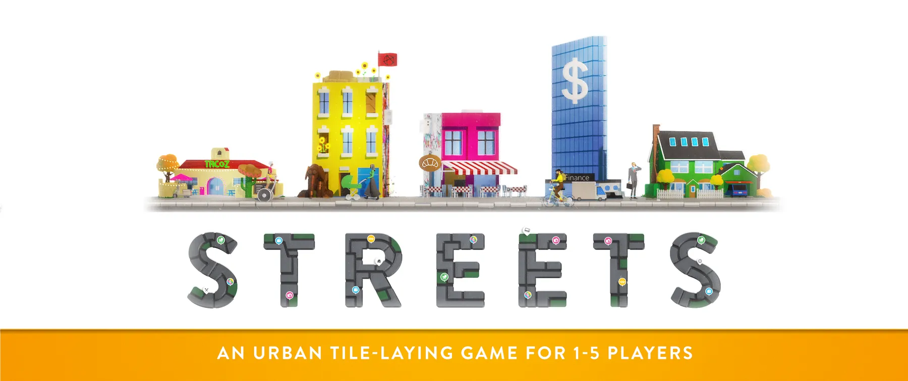 Official box art cover for Streets board game.