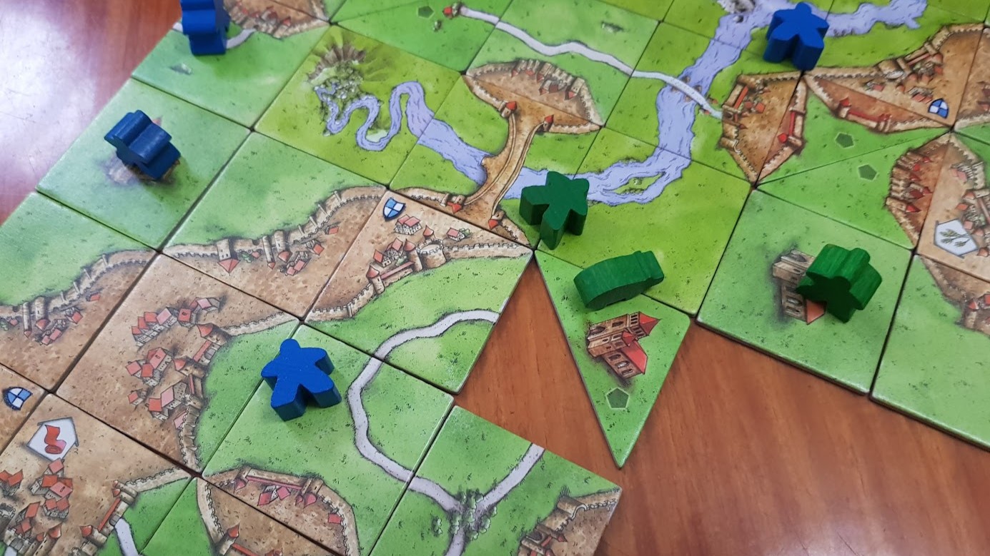 Carcassonne: Traders & Builders farmers ad pig