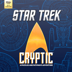 Official box art cover for Star Trek: Cryptic – A Puzzles and Pathways Adventure board game.