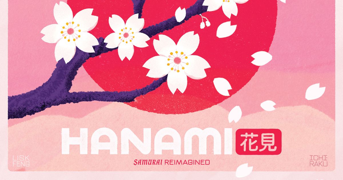 Official box art cover for Hanami board game.