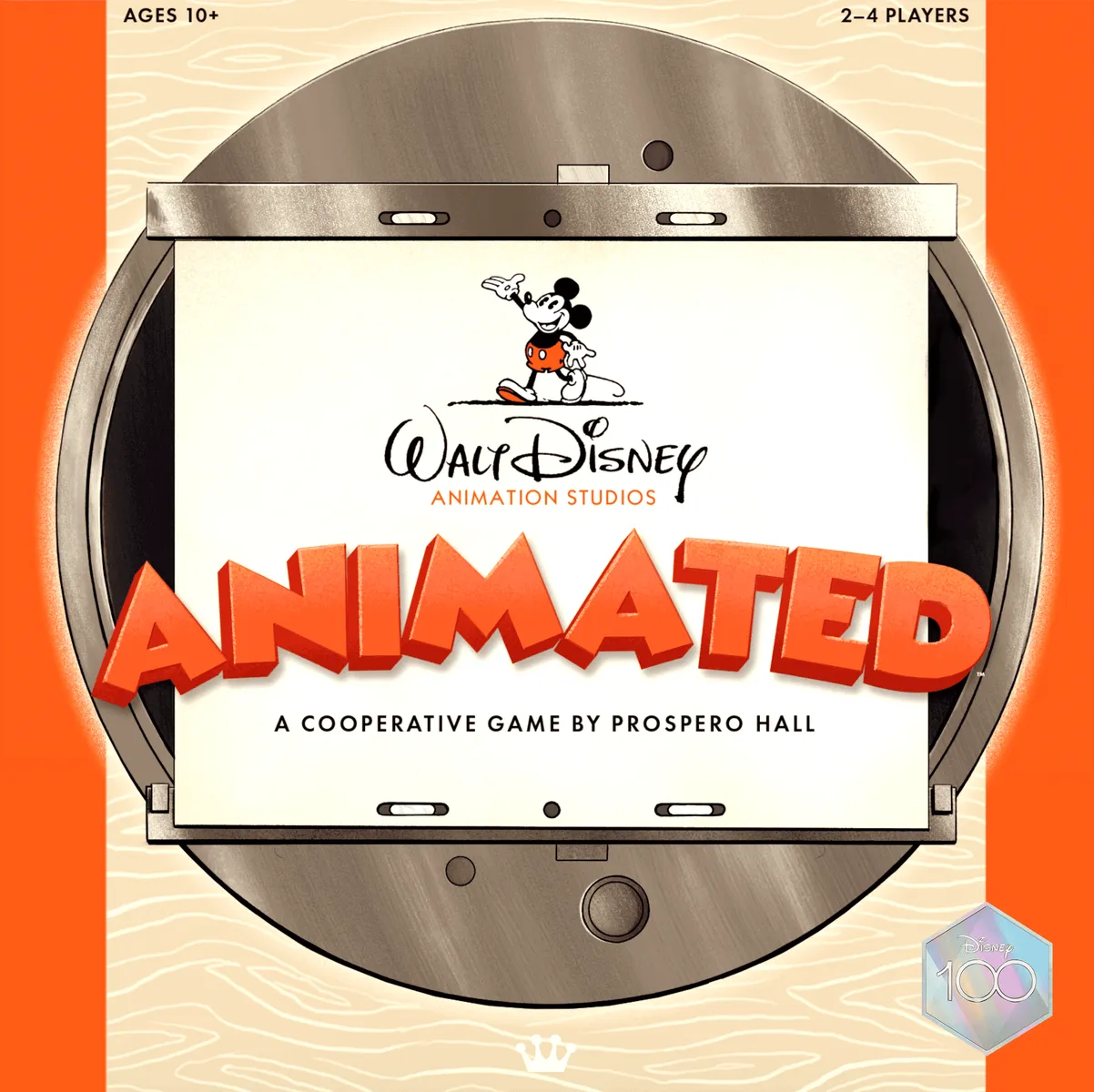Official box art cover for Disney Animated board game.