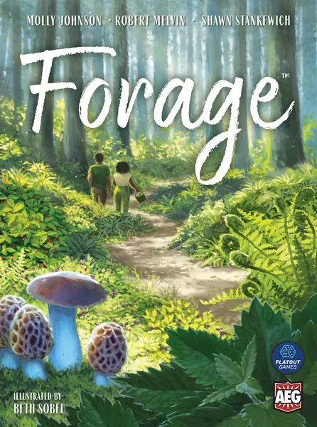 Official box art cover for Forage board game.