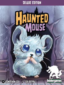 Official box art cover for Haunted Mouse board game.