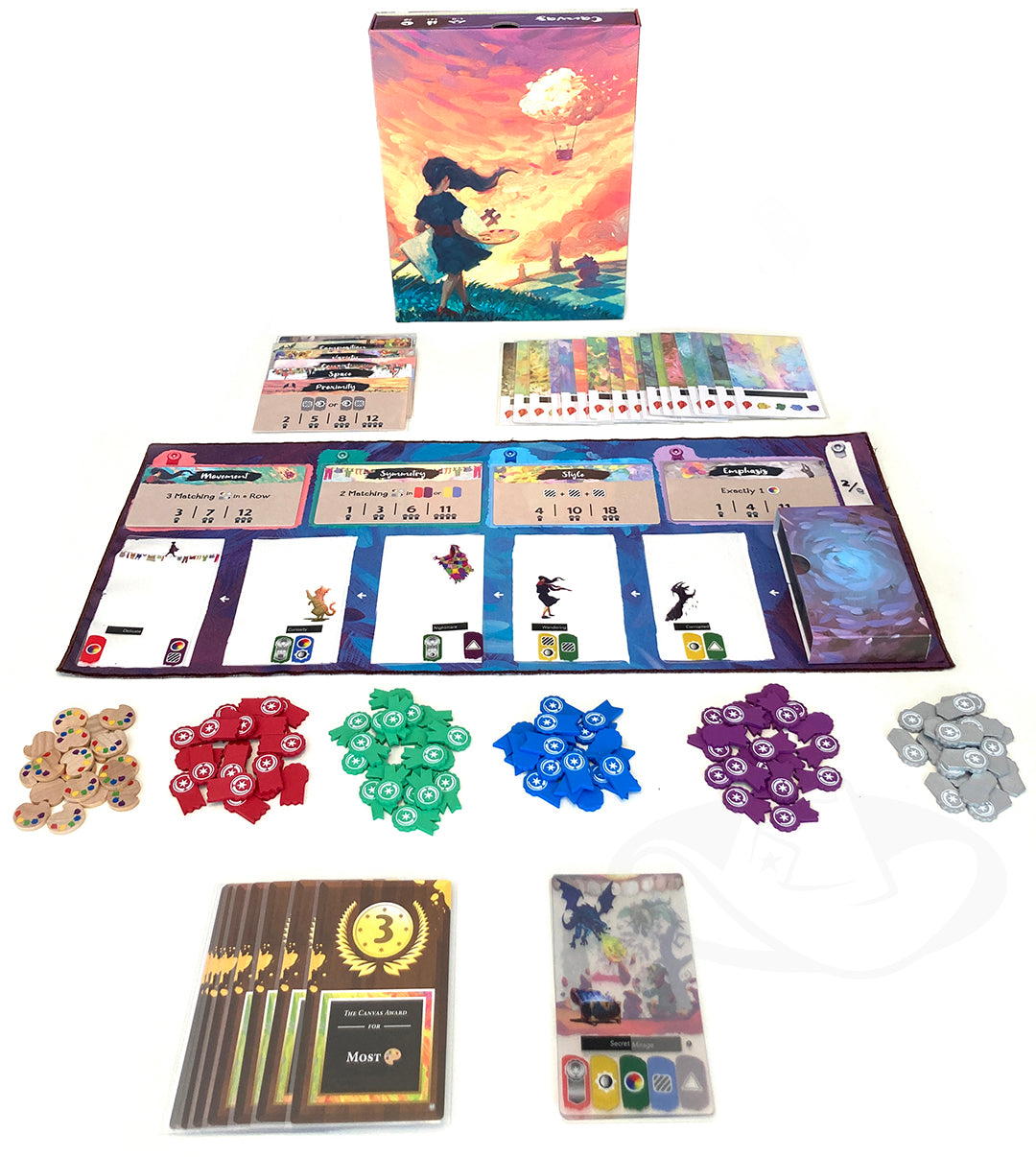 Official box art cover for Canvas: Deluxe Edition board game.