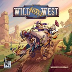 Official box art cover for Wild Tiled West board game.