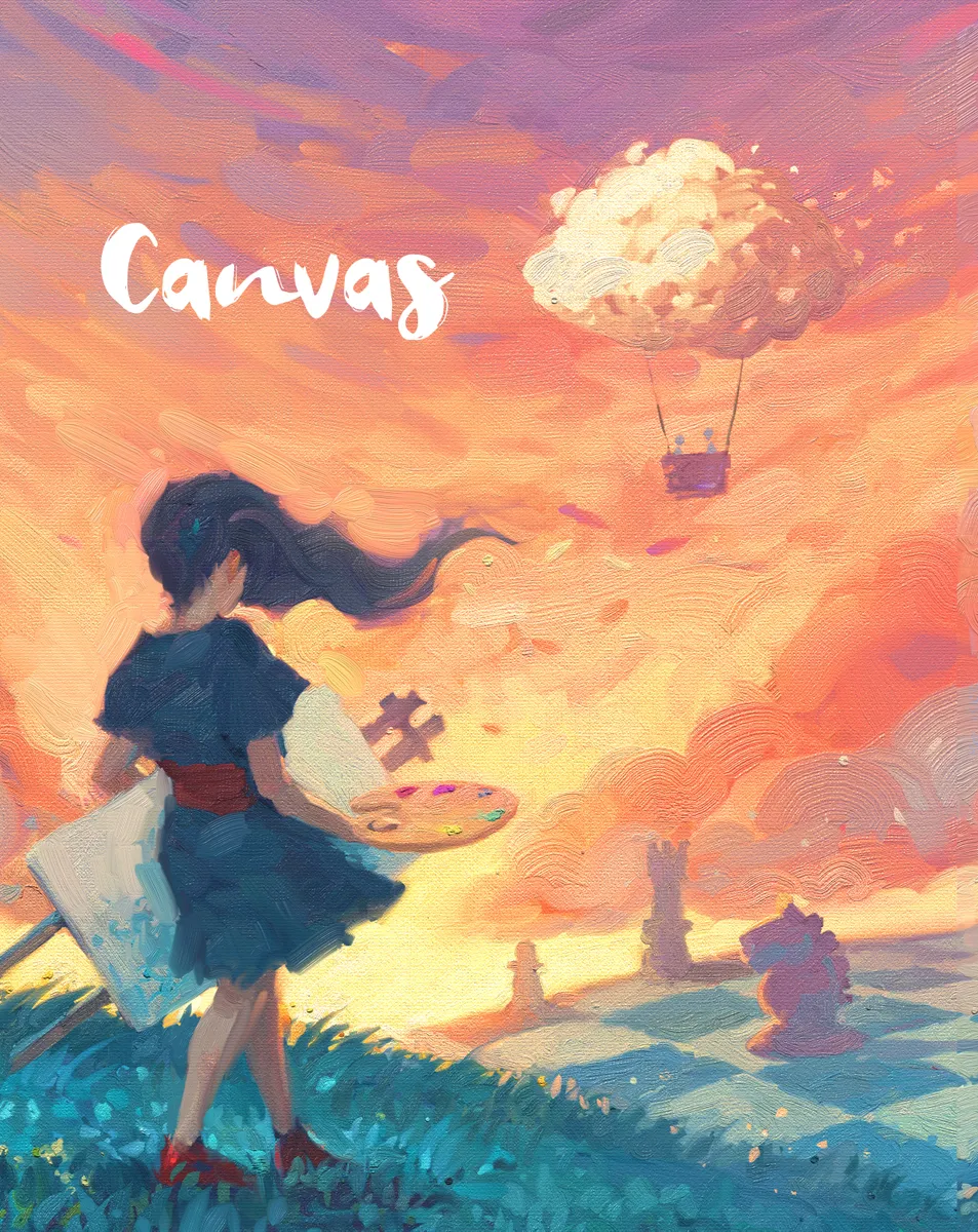 Official box art cover for Canvas: Deluxe Edition board game.