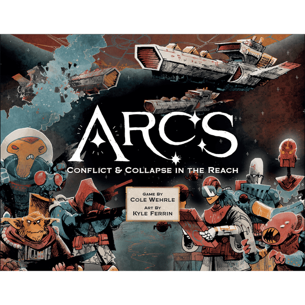 Official box art cover for Arcs board game.