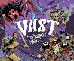 Official box art cover for Vast: The Mysterious Manor board game.