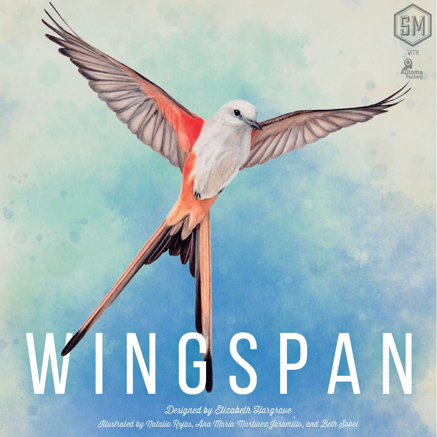 Official box art cover for Wingspan board game.