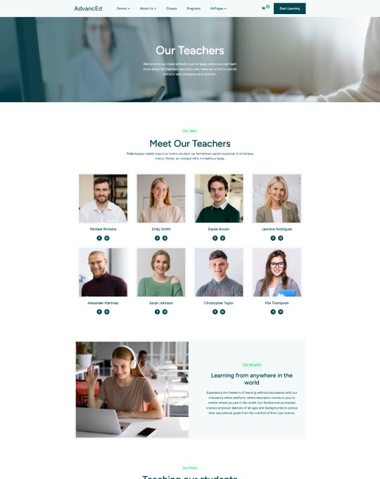 Screen page