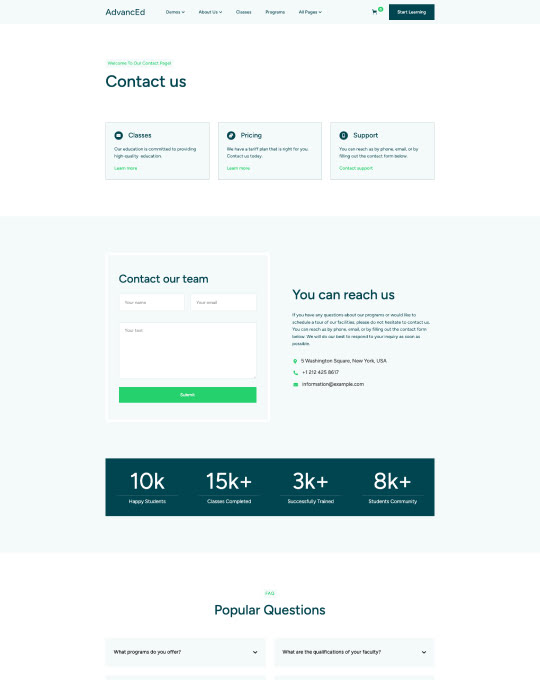 Screen page