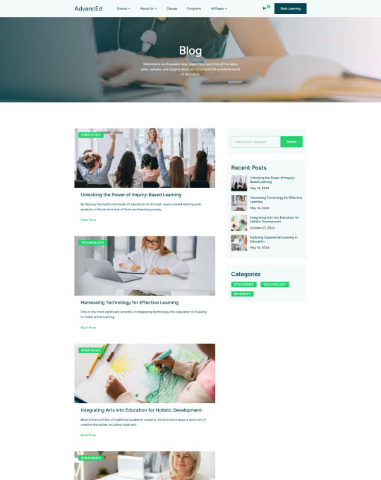 Screen page