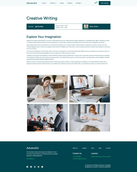 Screen page
