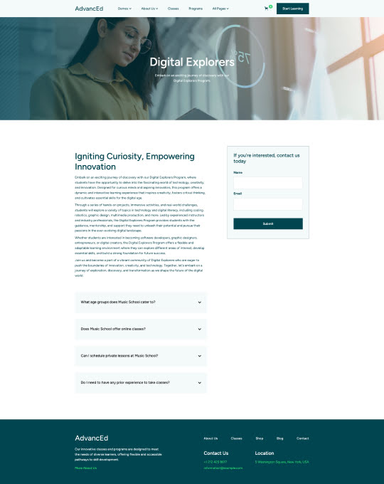 Screen page