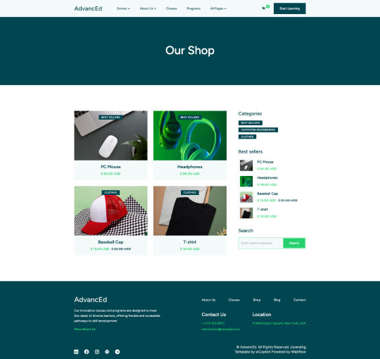 Screen page