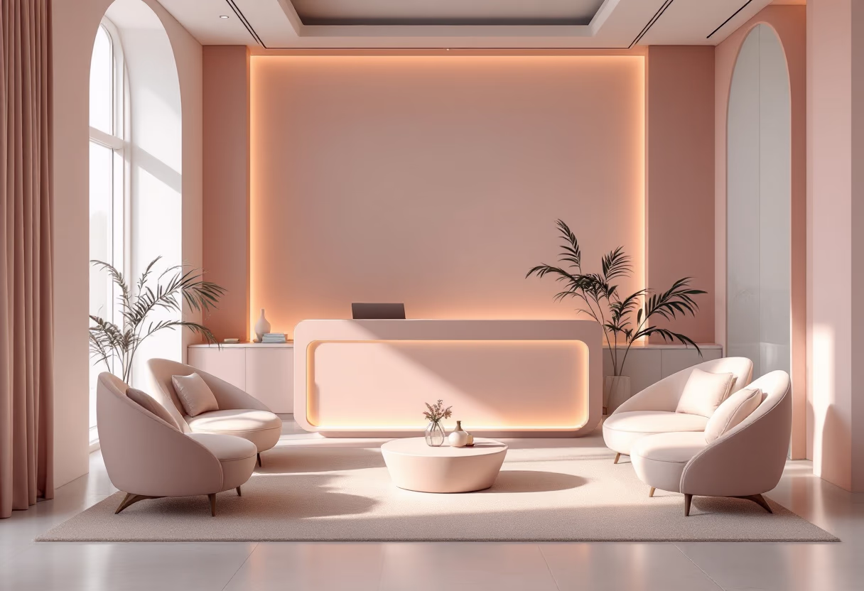 [background image] image of a welcoming reception area (for a automotive service)