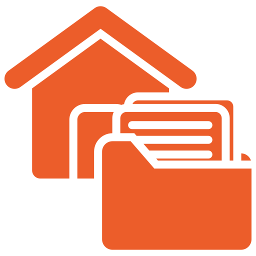 Property and documents icon representing property transactions, leasing arrangements, and advisory support for acquisitions and structuring.