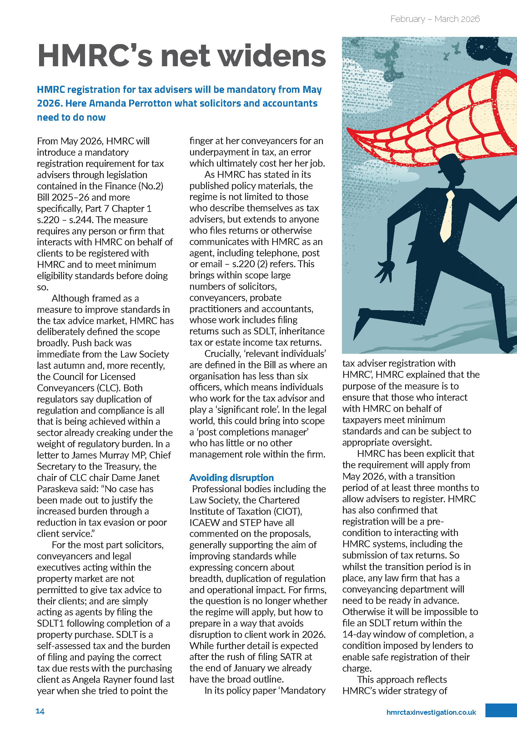 Article discussing HMRC’s widening tax adviser registration regime from May 2026 and what solicitors, conveyancers and accountants need to know about SDLT compliance and regulatory risk.