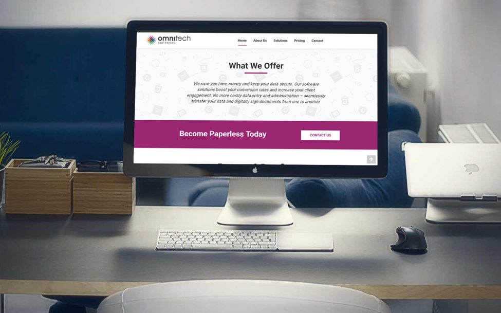 Omnitech website design