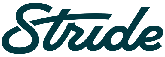 Stride wordmark logo.