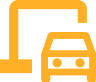 Automotive services and parking management icon for DHS Solution, illustrating vehicle logistics and transportation technology.