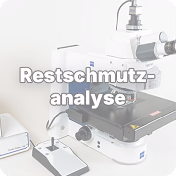 Bildanalyse Software für Mikroskope, Restschmutzanalyse