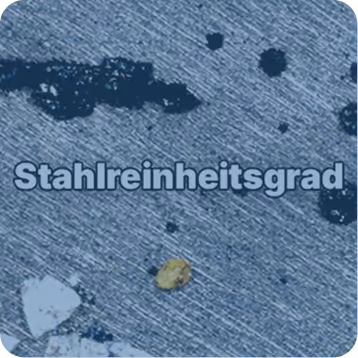 Bildanalyse Software für Mikroskope, Stahlreinheitsgrad