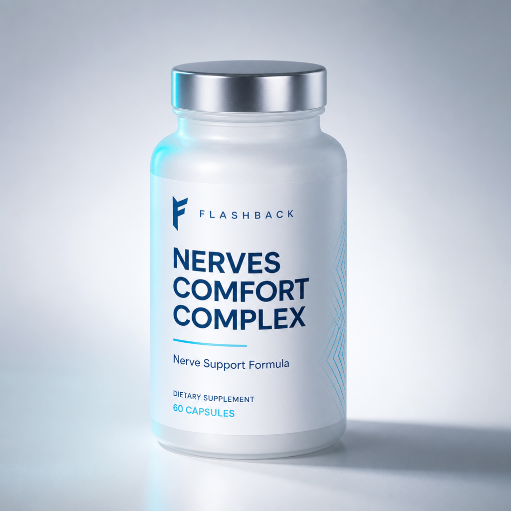 Flashback Nerve Comfort Complex supplement bottle