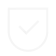 Black and white pixel art icon resembling a shield with a cross pattern in the center.