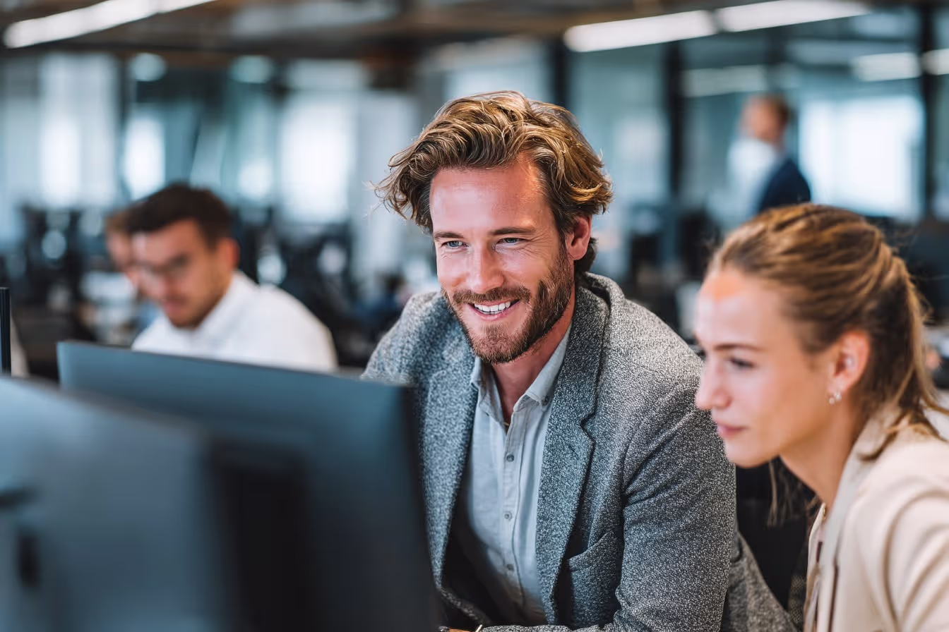 IT audit team discussing collaboratively