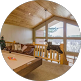 Bright modern office space with wood ceiling, open workspace, and natural light, suitable for Tucson IT support team