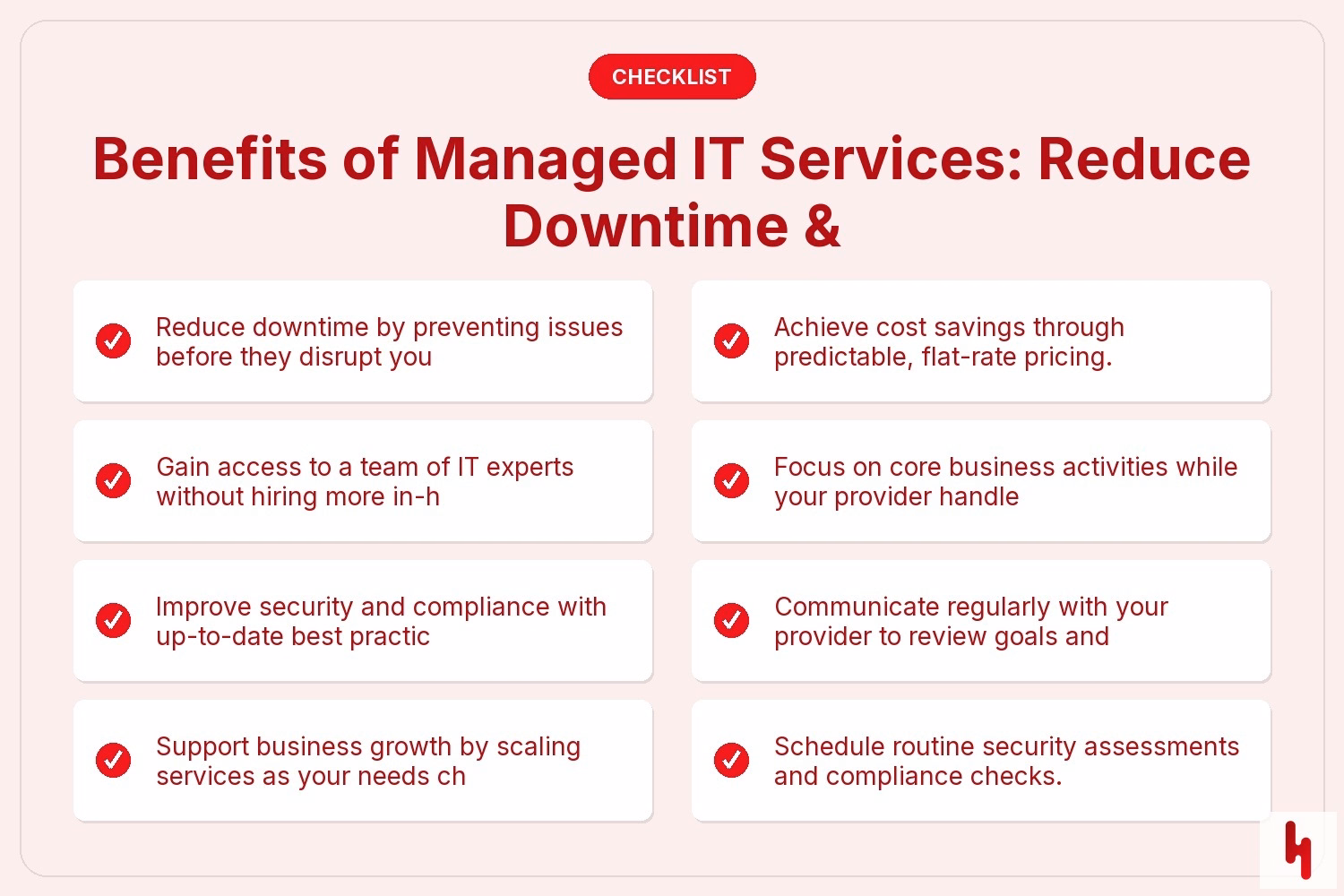 Benefits of Managed IT Services: Reduce Downtime &
