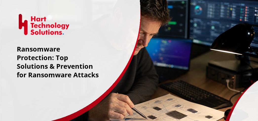 IT security agent working on his powerhouse software.