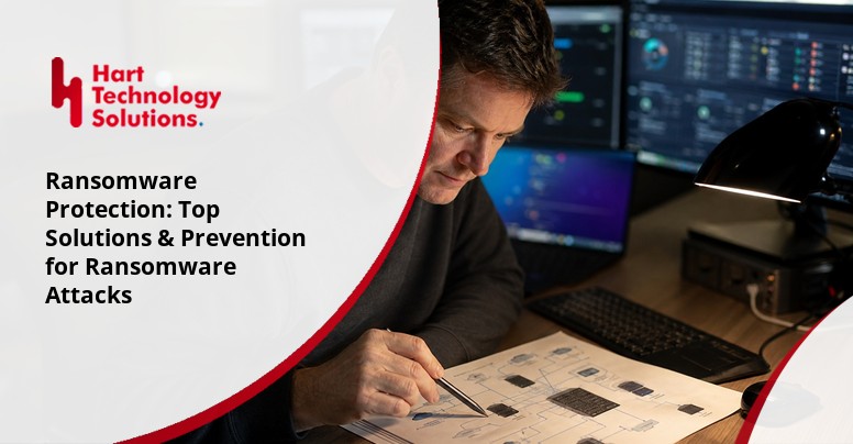 IT security agent working on his powerhouse software.