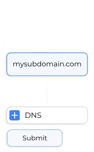 Saisie du domaine et ajout de l'entrée DNS