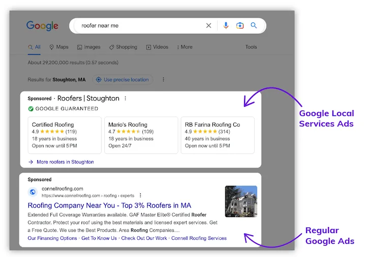 how to generate leads for home improvement businesses - google ad examples