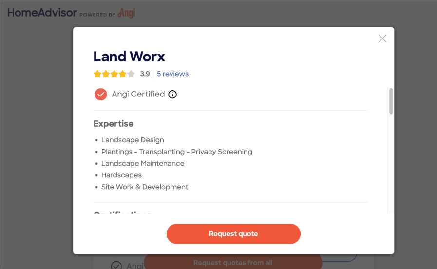 angi leads vs angi ads - angi ad example