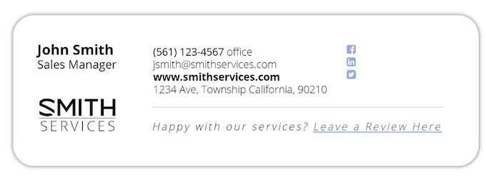 how to get more google reviews - request in email signature