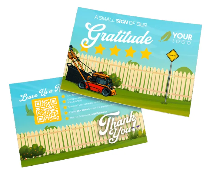 how to get more google reviews - postcard example