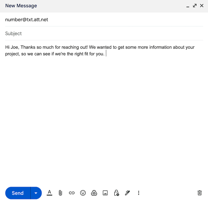 how to send a text message from a computer - via email