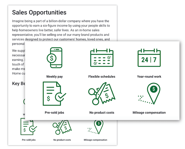 sales representative job description examples - addressing important details