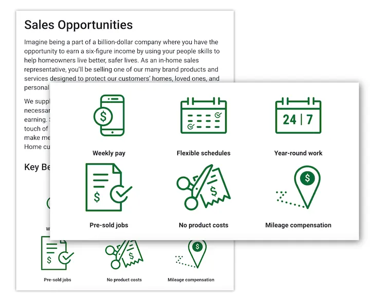 sales representative job description examples - addressing important details