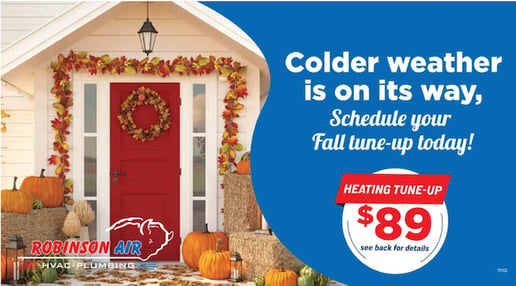 hvac holiday marketing ideas - fall tune-up