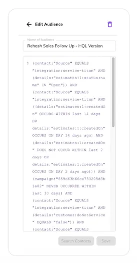 hatch HQL example
