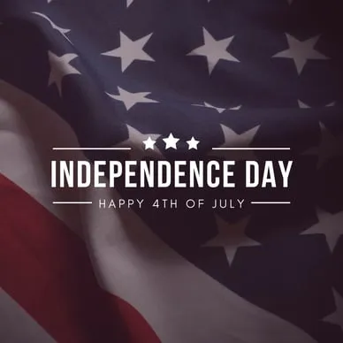 4th of july messages and social posts - independence day instagram graphic