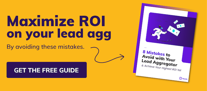 free ebook advertisement - 8 mistakes to avoid with lead aggregator