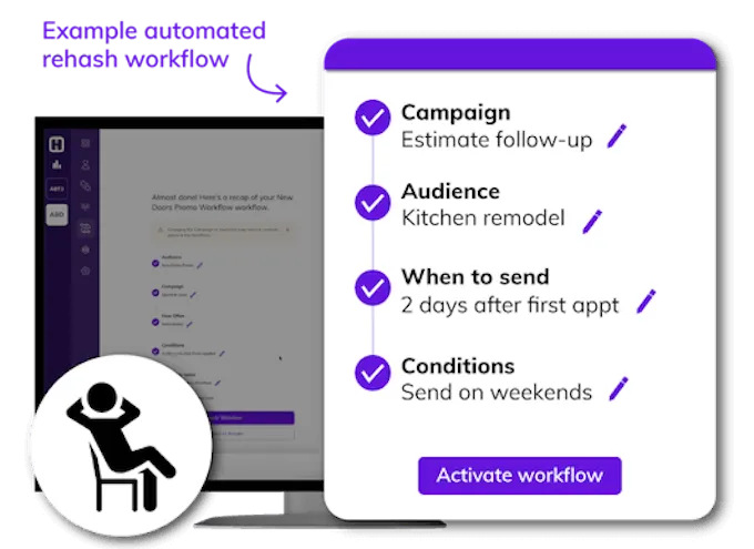 example of automated rehash workflow