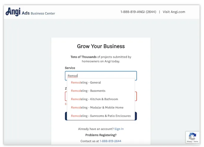 how to get on angi/angie's list - providing business information