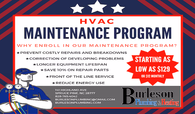 hvac marketing shoulder season - maintenance program promotion example