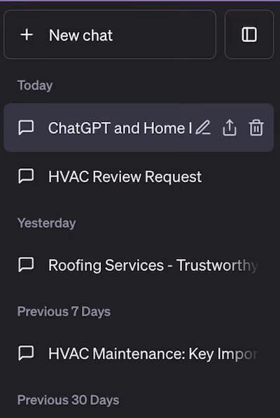 chatgpt conversation history example